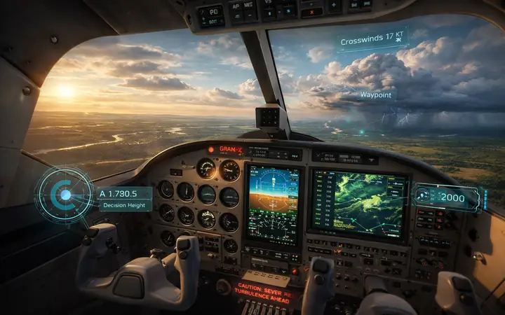 Flight simulator cockpit with instrument panel